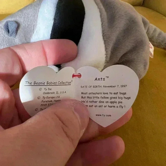 TY  Beanie Baby - ANTS the Anteater (8.5 inch) Stuffed Animal Toy - Picture 5 of 5